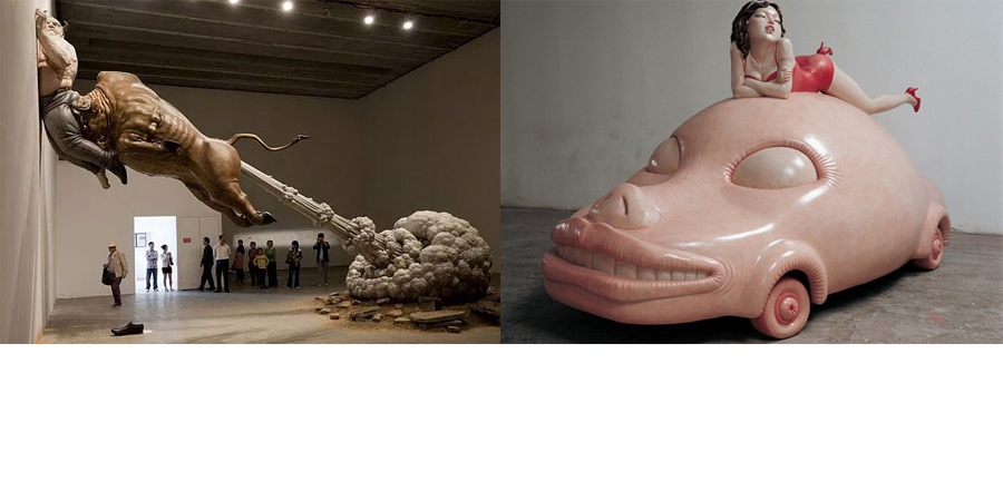 Chen Wen Ling, la sculpture et le cochon